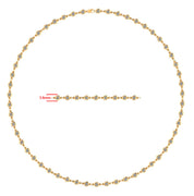 3 1/4 Carat Link Chain Necklace In Moissanite with 3.6MM Width