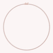 Tennis Necklaces Bezel Set White Sparkling Cubic Zirconia Dainty Necklace