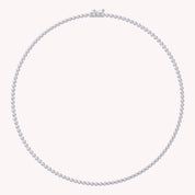 Tennis Necklaces Bezel Set White Sparkling Cubic Zirconia Dainty Necklace