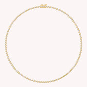 Tennis Necklaces Bezel Set White Sparkling Cubic Zirconia Dainty Necklace