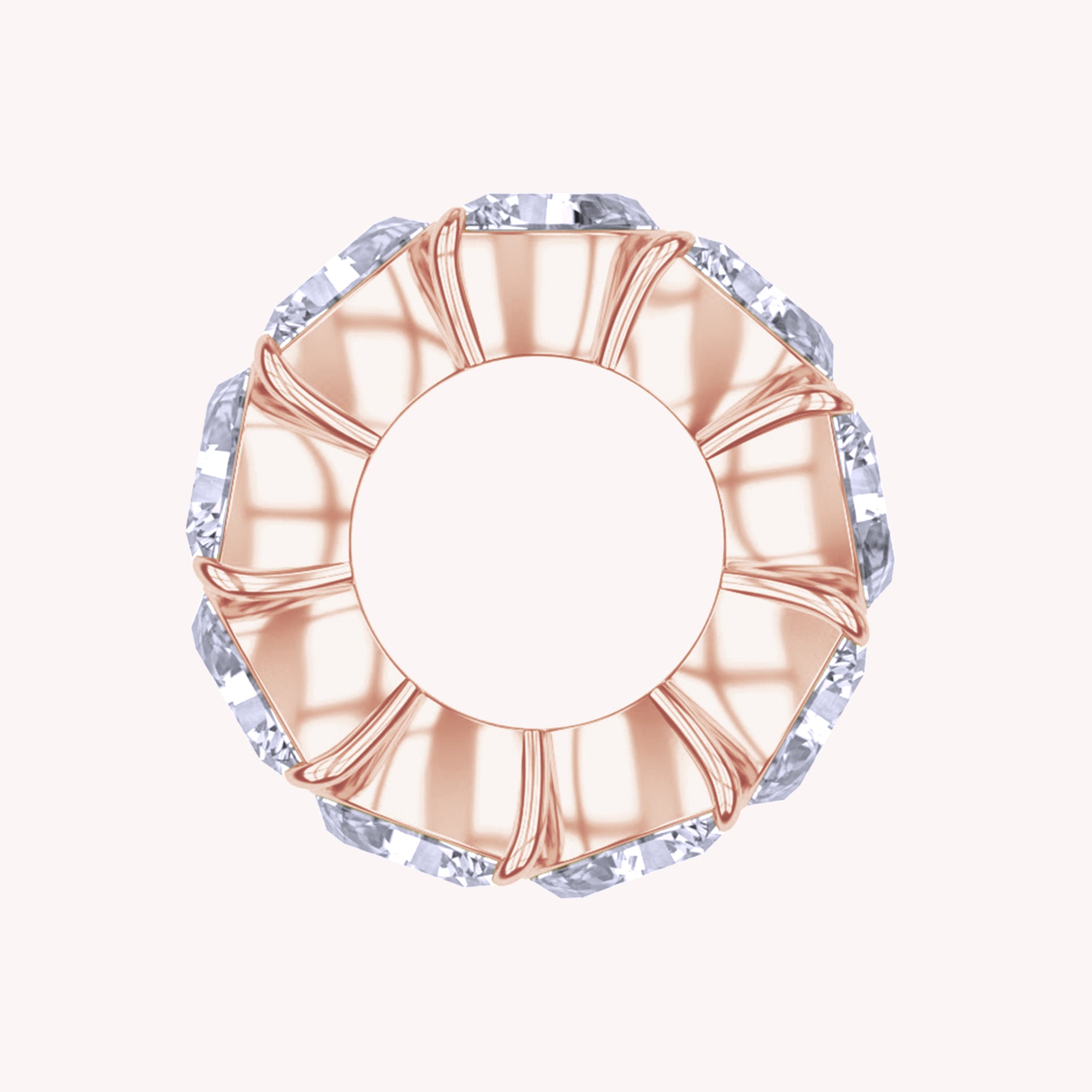 Eternity Circle Ring Lab Created Moissanite