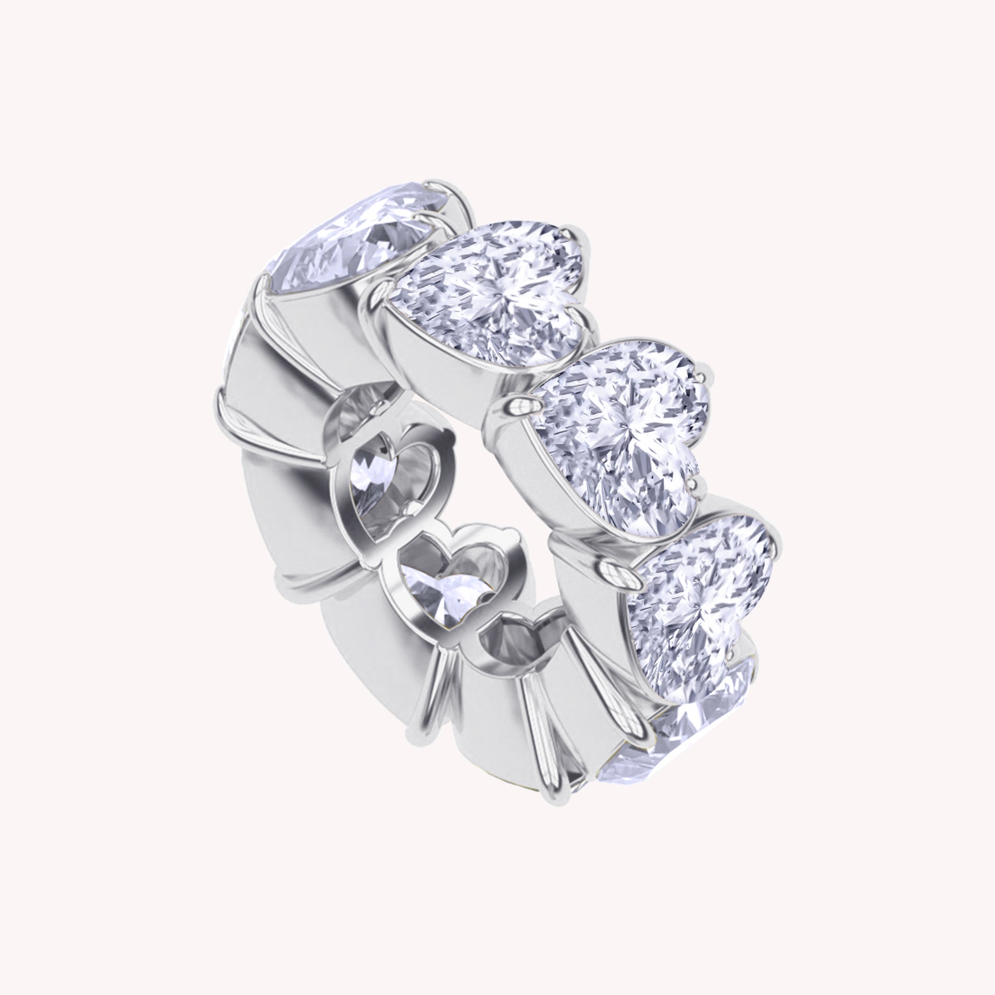 Eternity Circle Ring Lab Created Moissanite