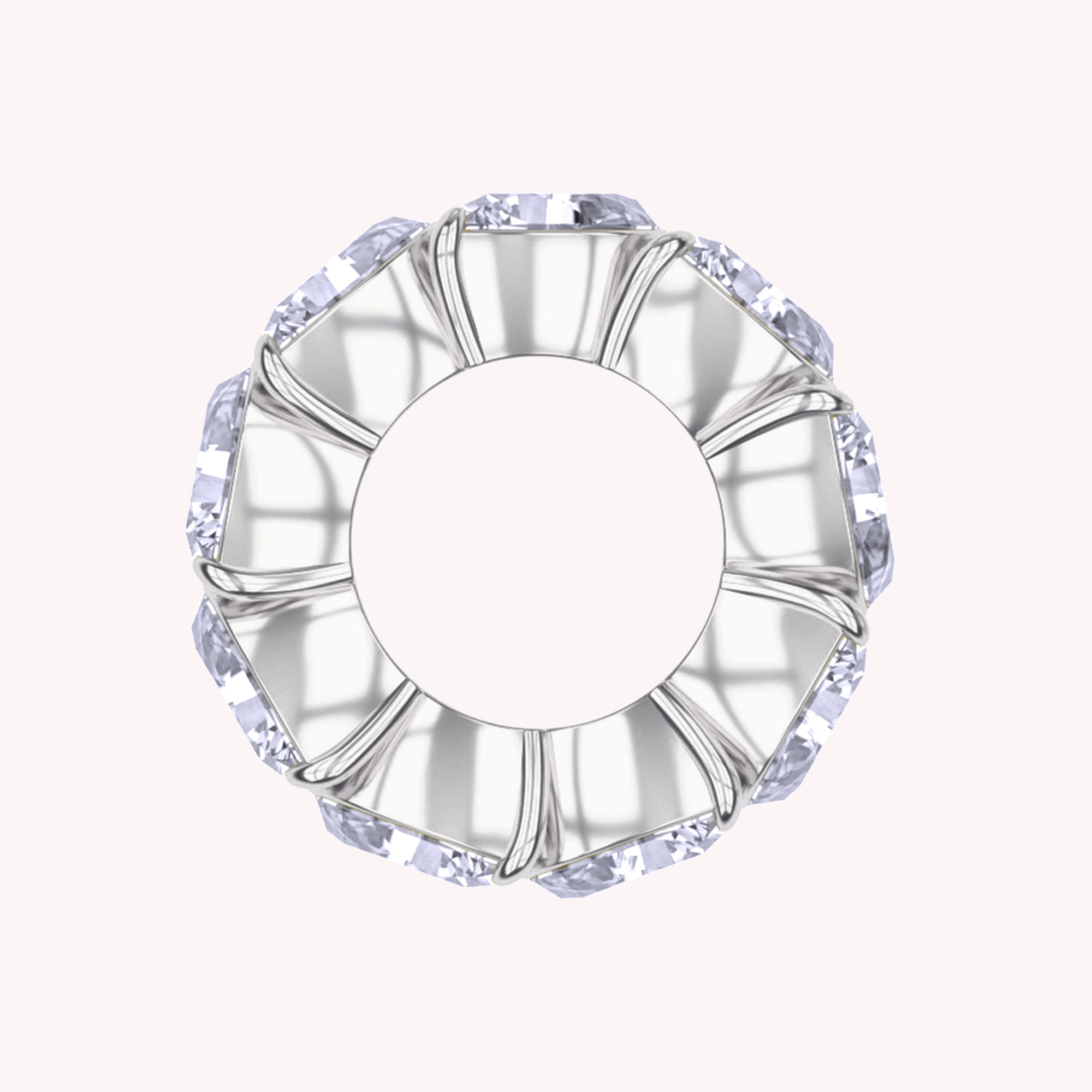 Eternity Circle Ring Lab Created Moissanite