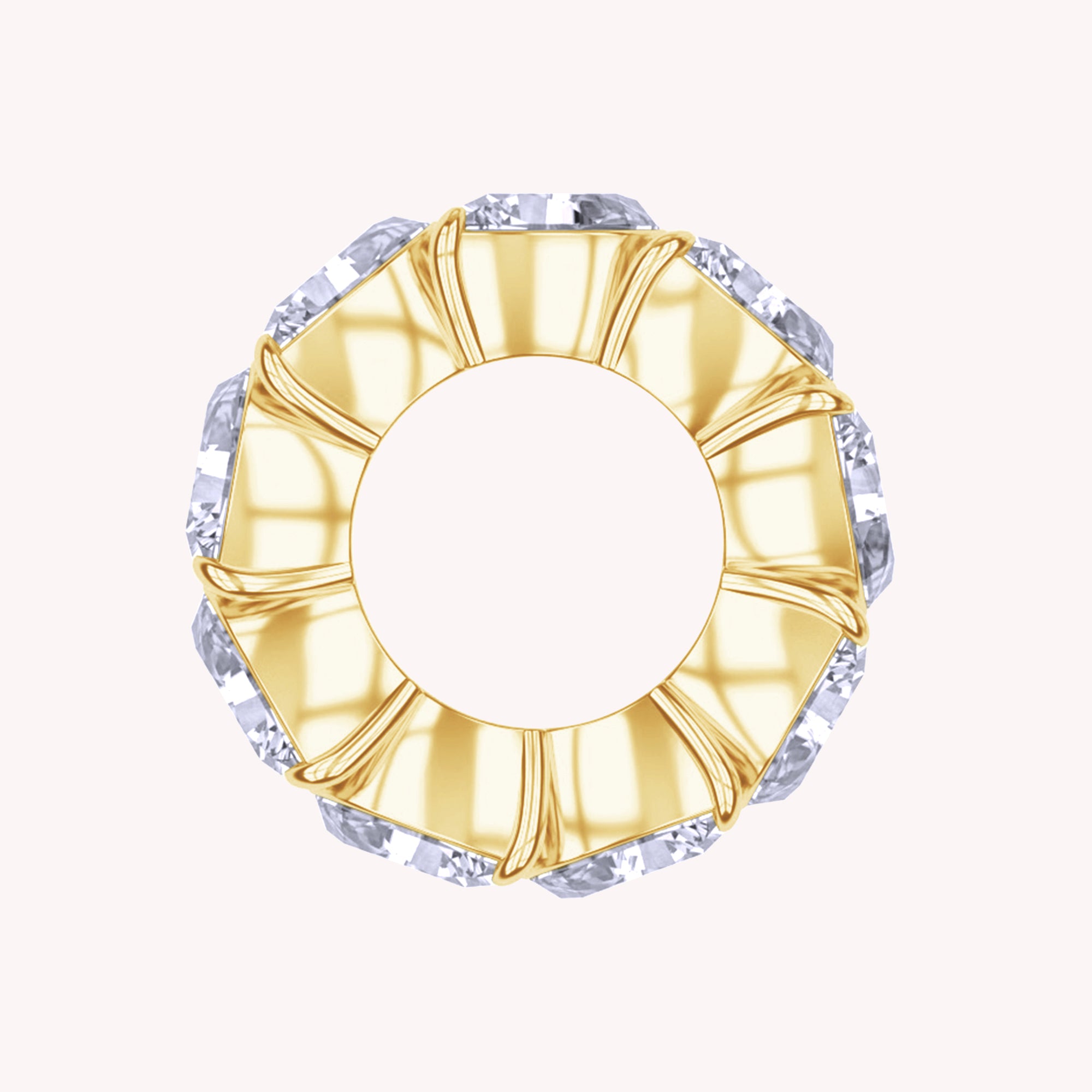 Eternity Circle Ring Lab Created Moissanite