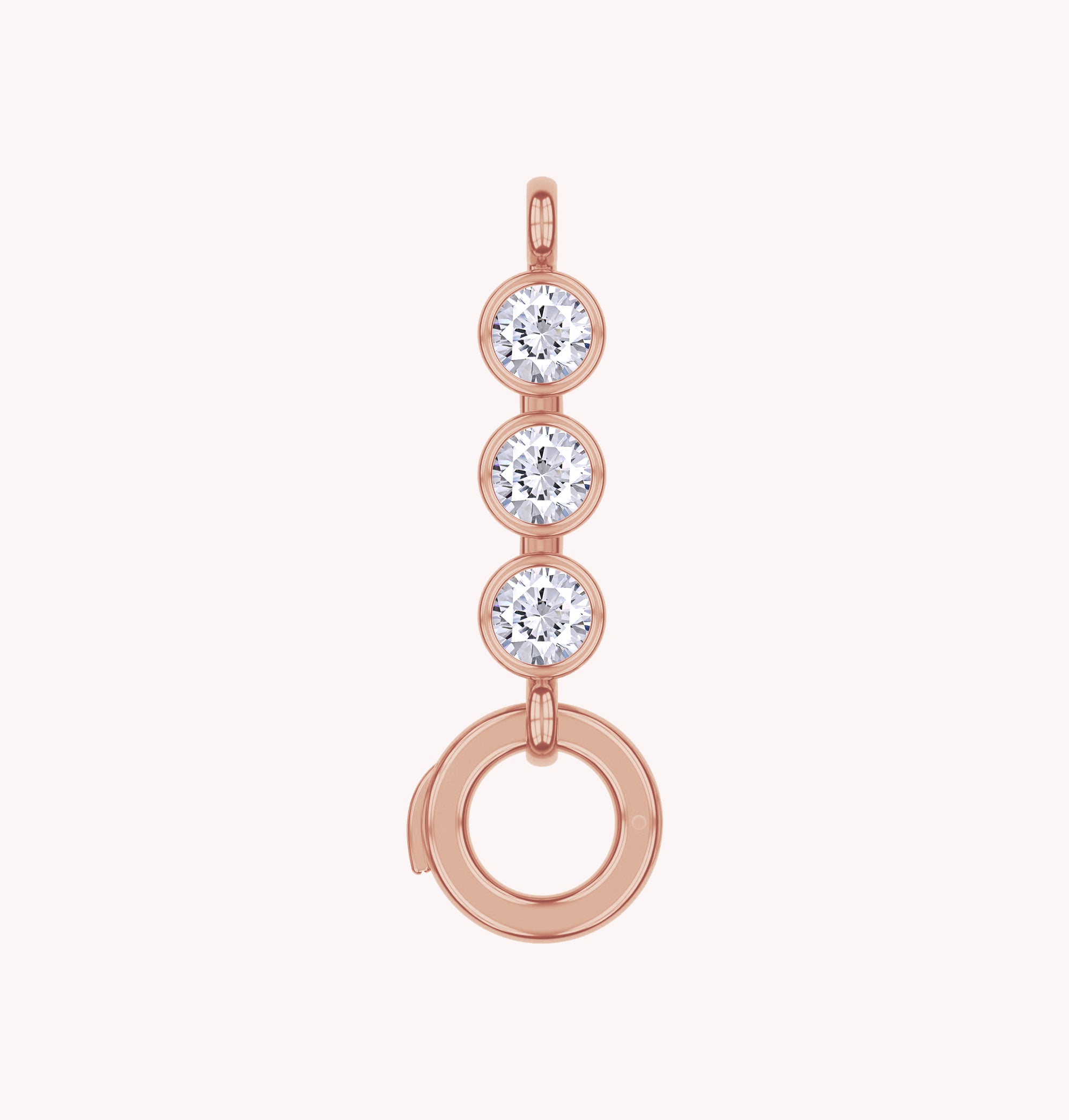 Three Stone Circle Chain Connector