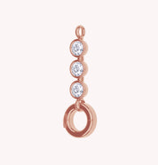Three Stone Circle Chain Connector