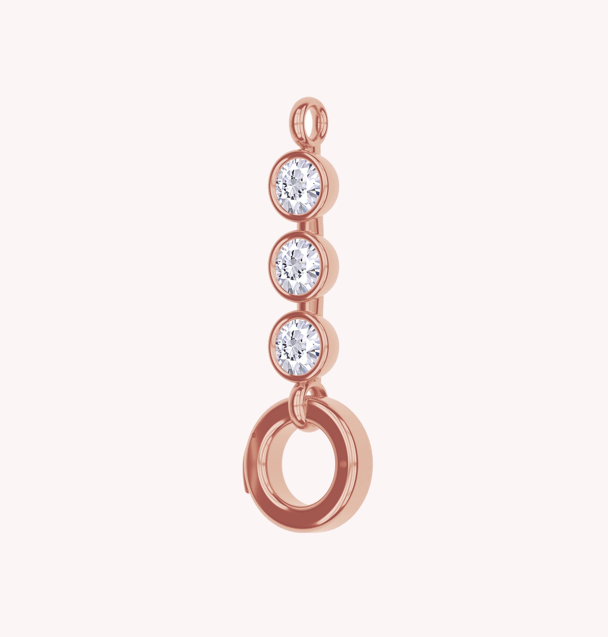 Three Stone Circle Chain Connector