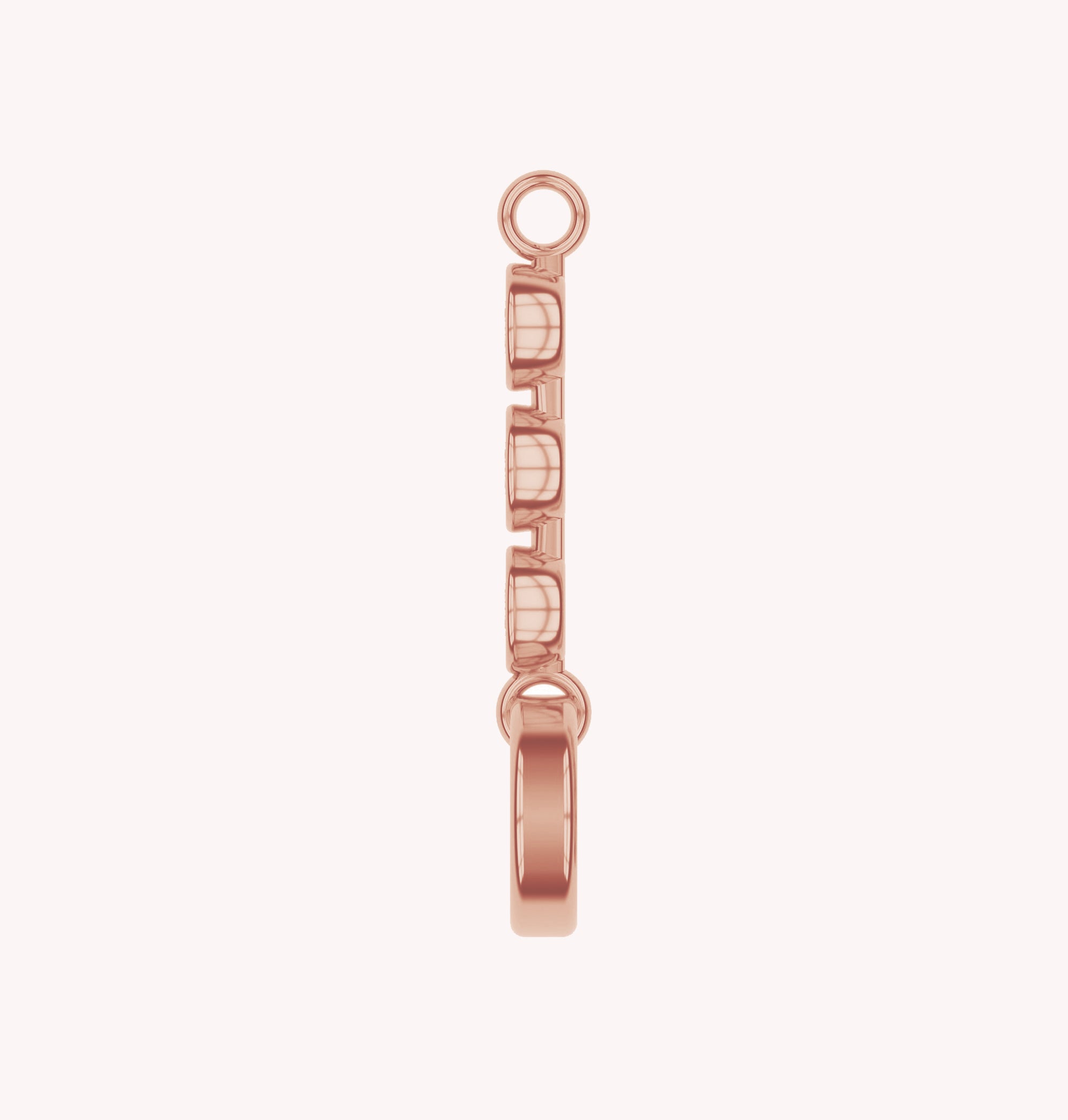 Three Stone Circle Chain Connector