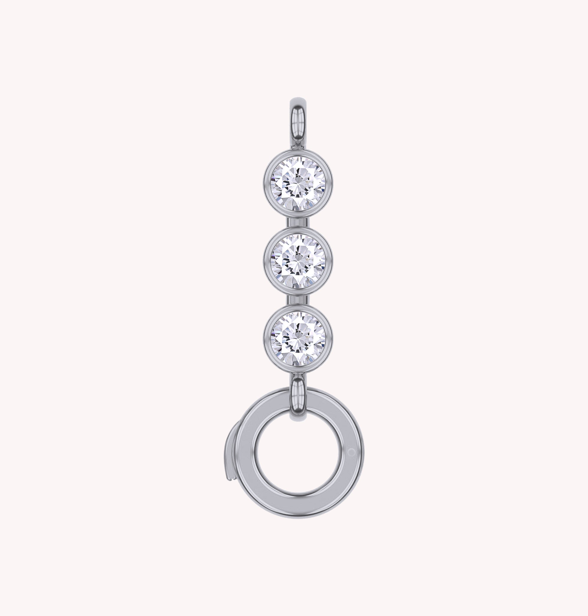 Three Stone Circle Chain Connector