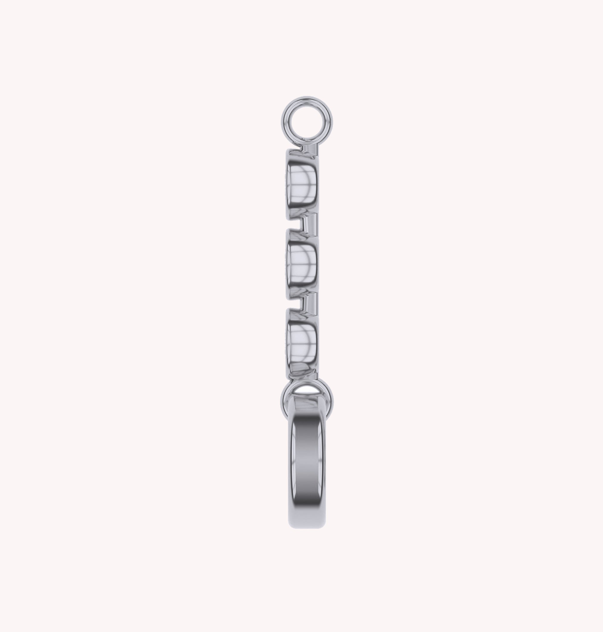 Three Stone Circle Chain Connector