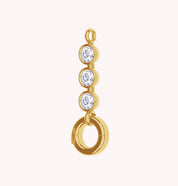 Three Stone Circle Chain Connector