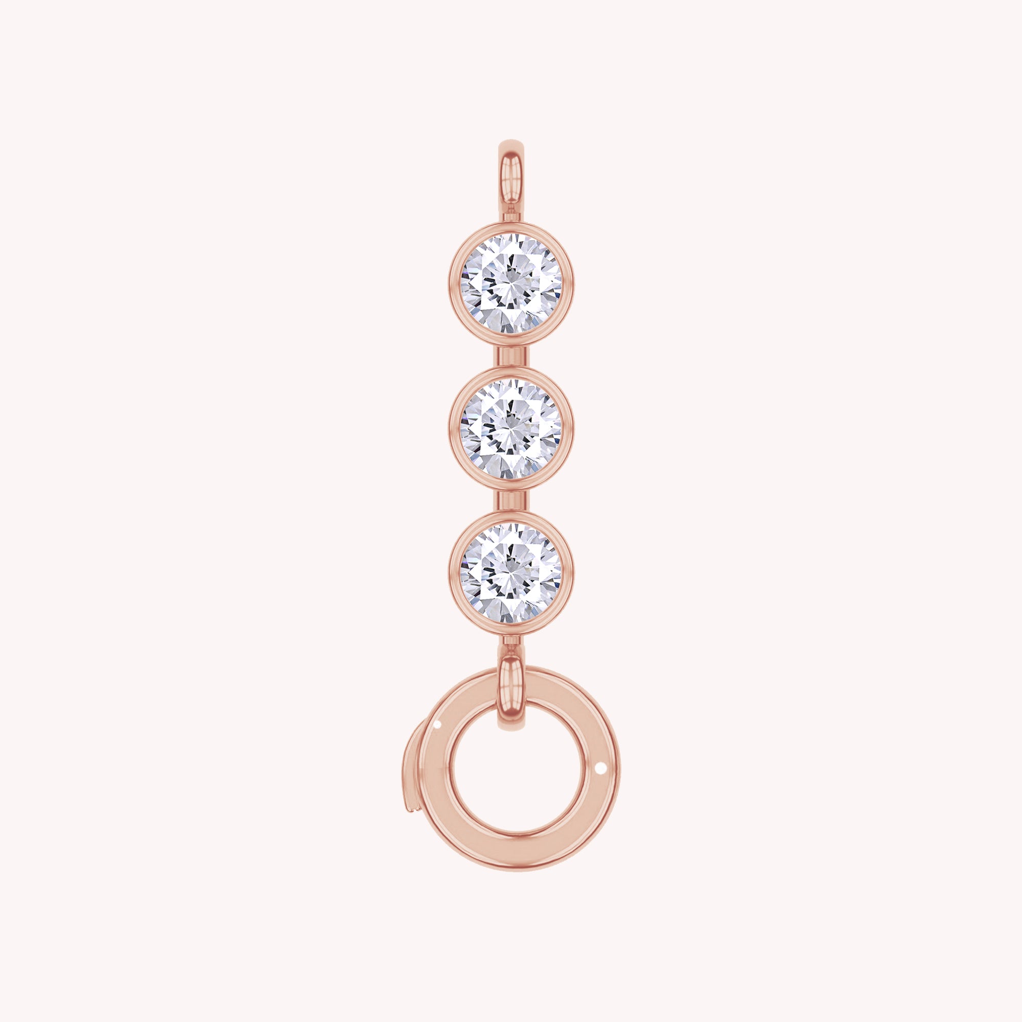 Three Stone Circle Chain Connector