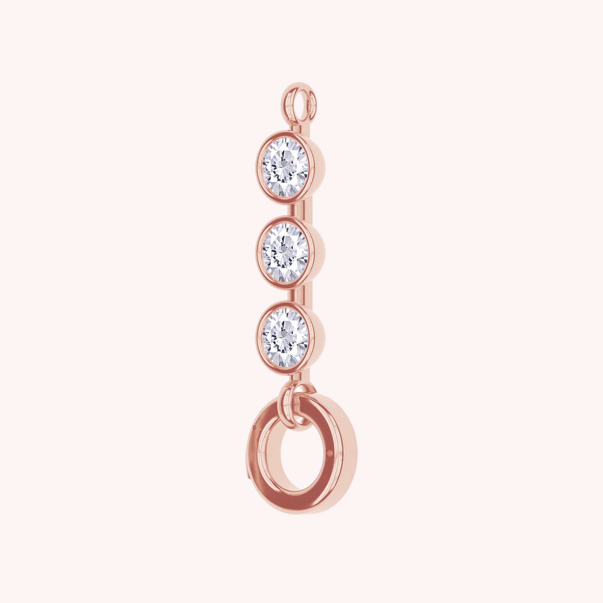 Three Stone Circle Chain Connector