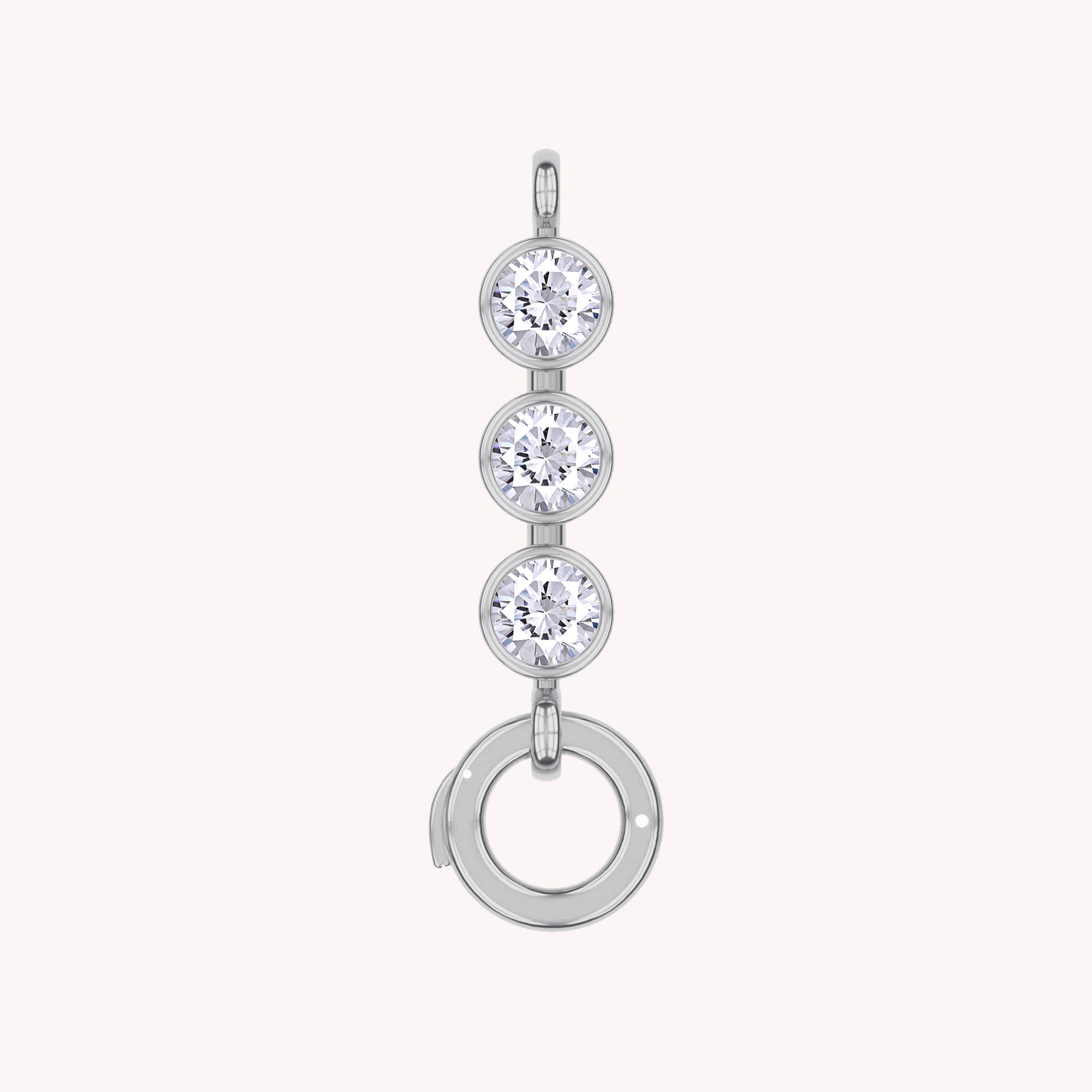Three Stone Circle Chain Connector