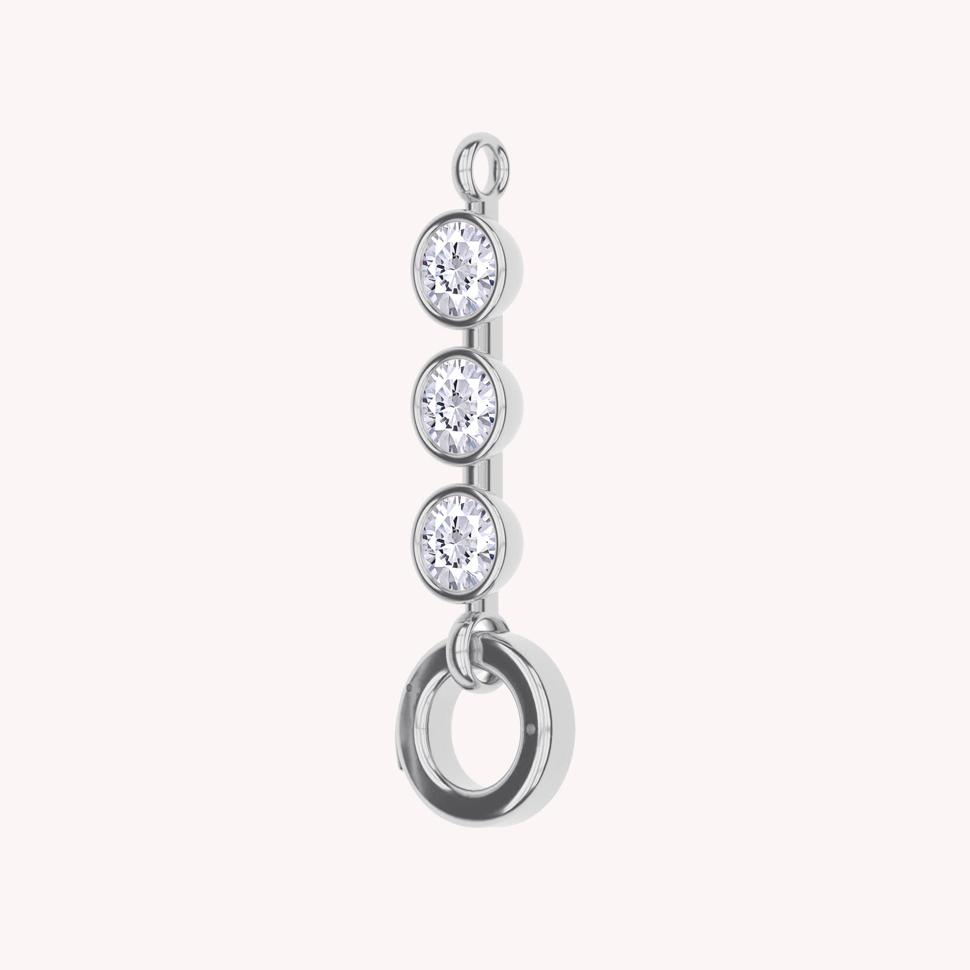 Three Stone Circle Chain Connector