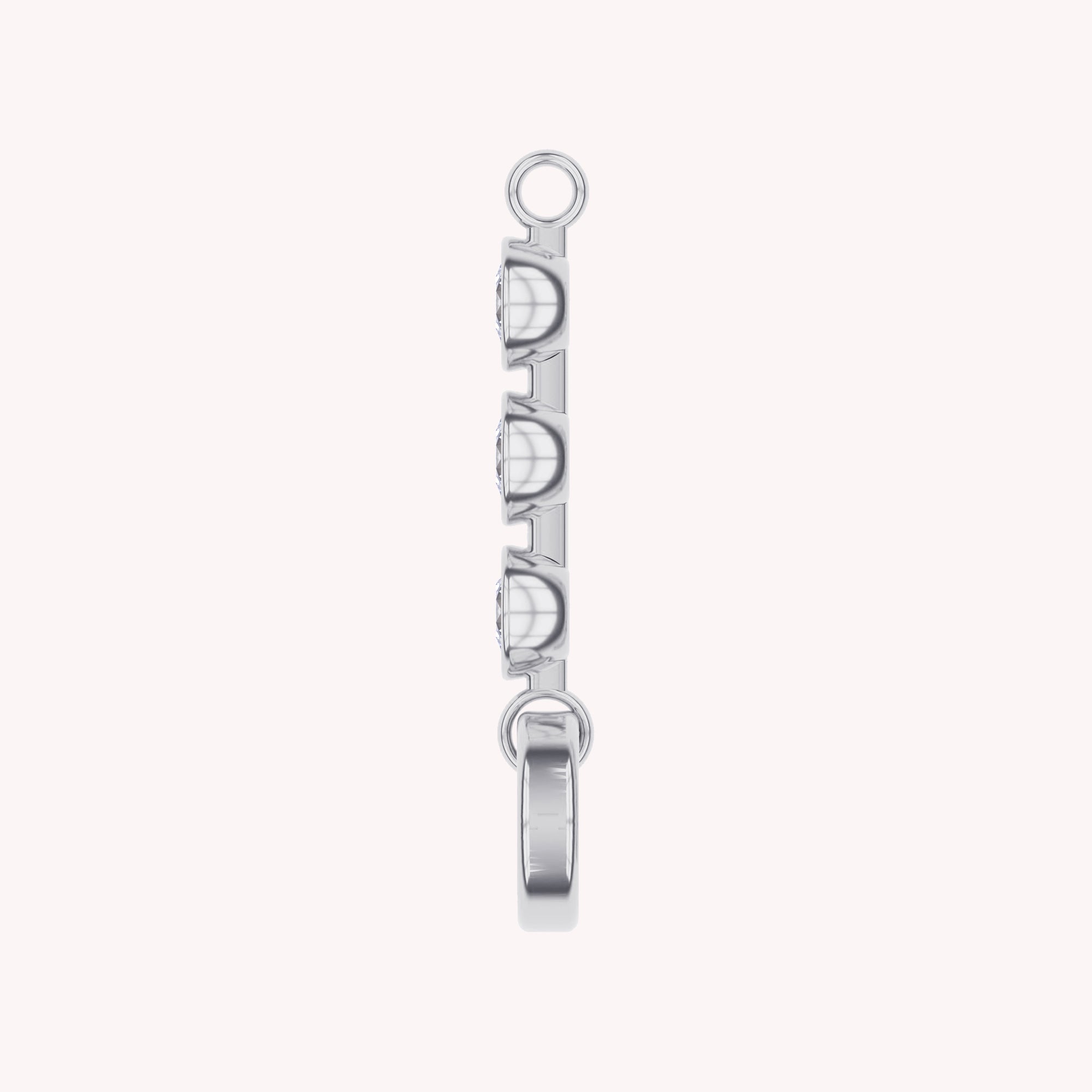 Three Stone Circle Chain Connector