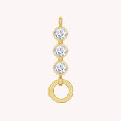 Three Stone Circle Chain Connector