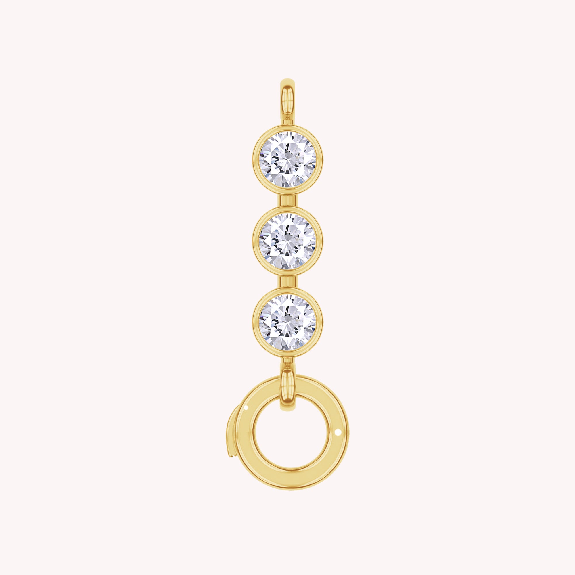 Three Stone Circle Chain Connector