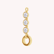 Three Stone Circle Chain Connector