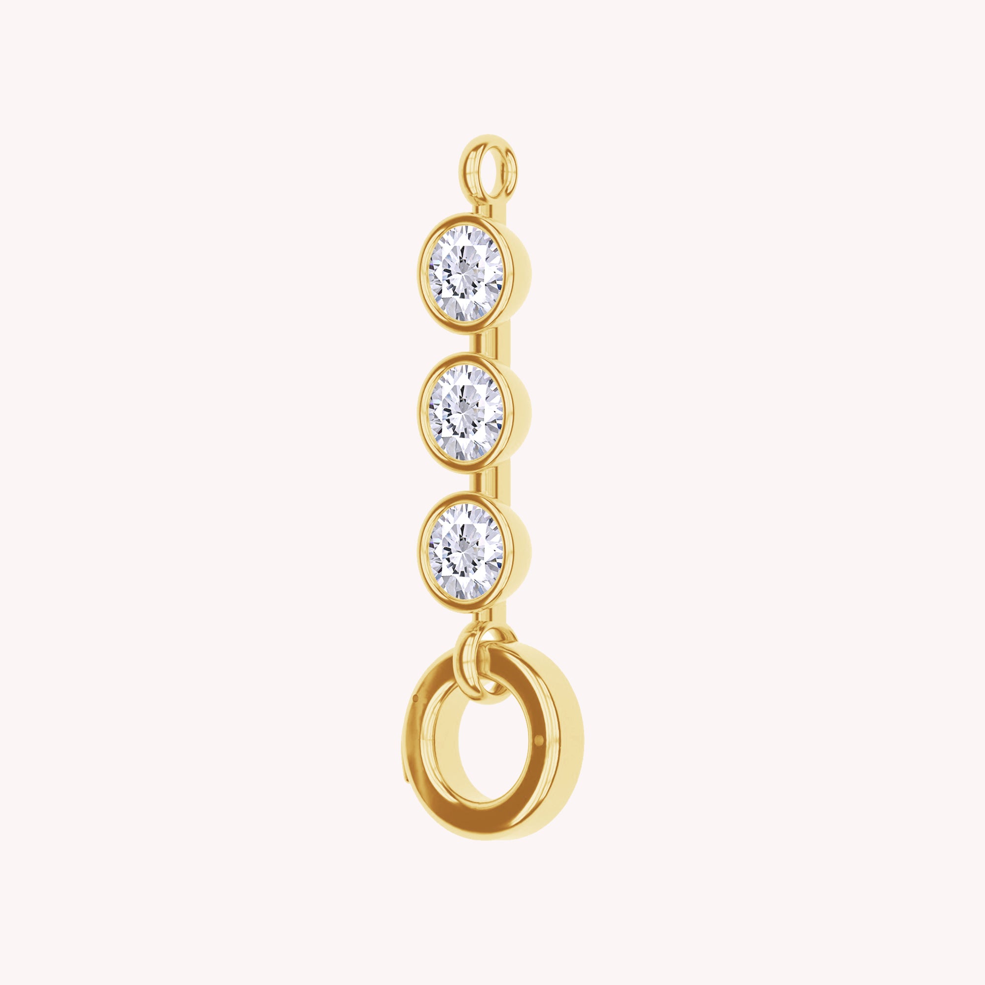 Three Stone Circle Chain Connector
