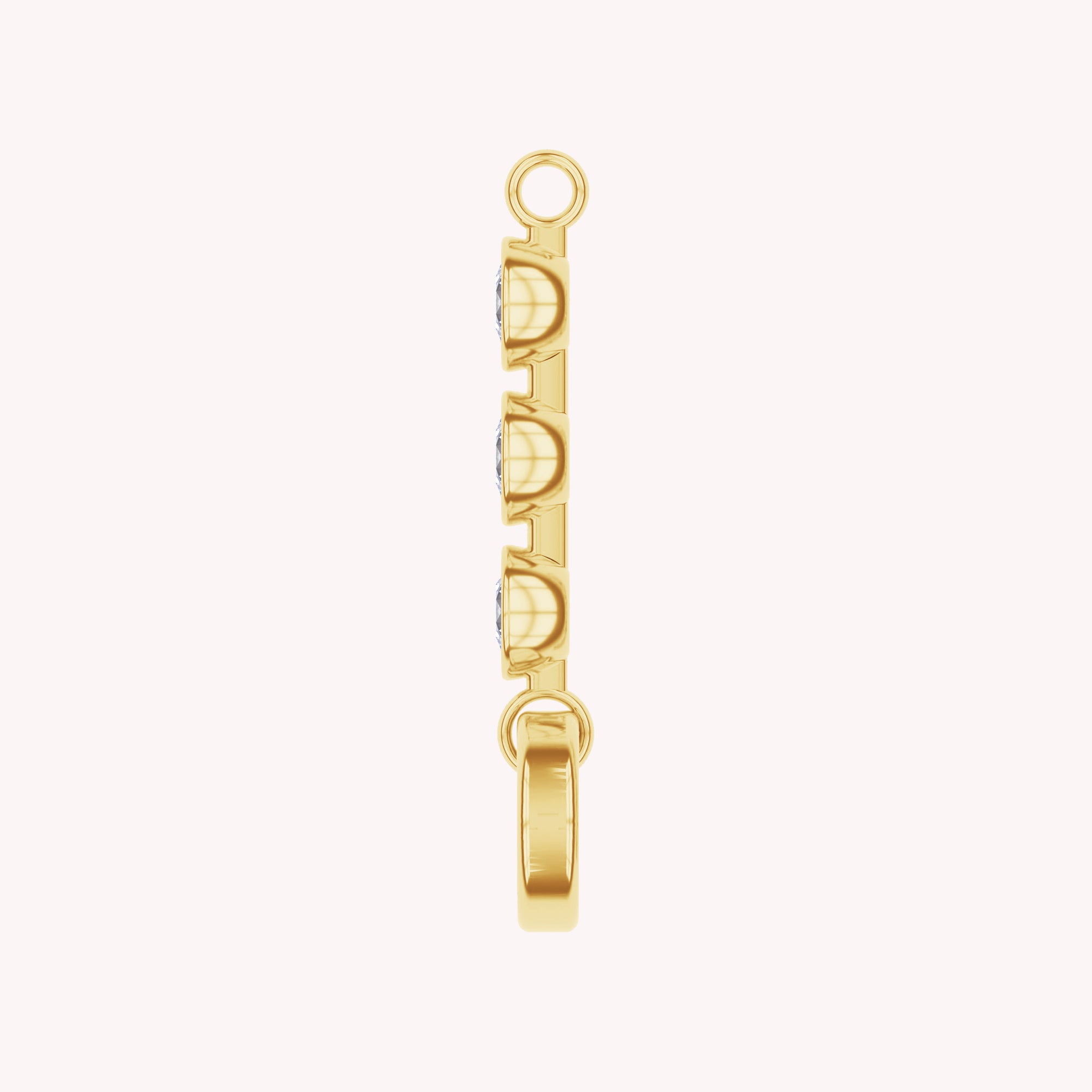 Three Stone Circle Chain Connector