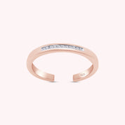 Natural Diamond Accent Adjustable Toe Ring for Women