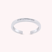 Natural Diamond Accent Adjustable Toe Ring for Women