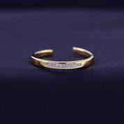 Natural Diamond Accent Adjustable Toe Ring for Women