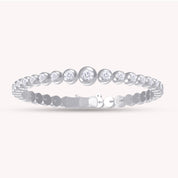 Tennis Bracelet White Cubic Zirconia with Lobster Claw Clasp