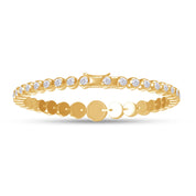 Tennis Bracelet White Cubic Zirconia with Lobster Claw Clasp