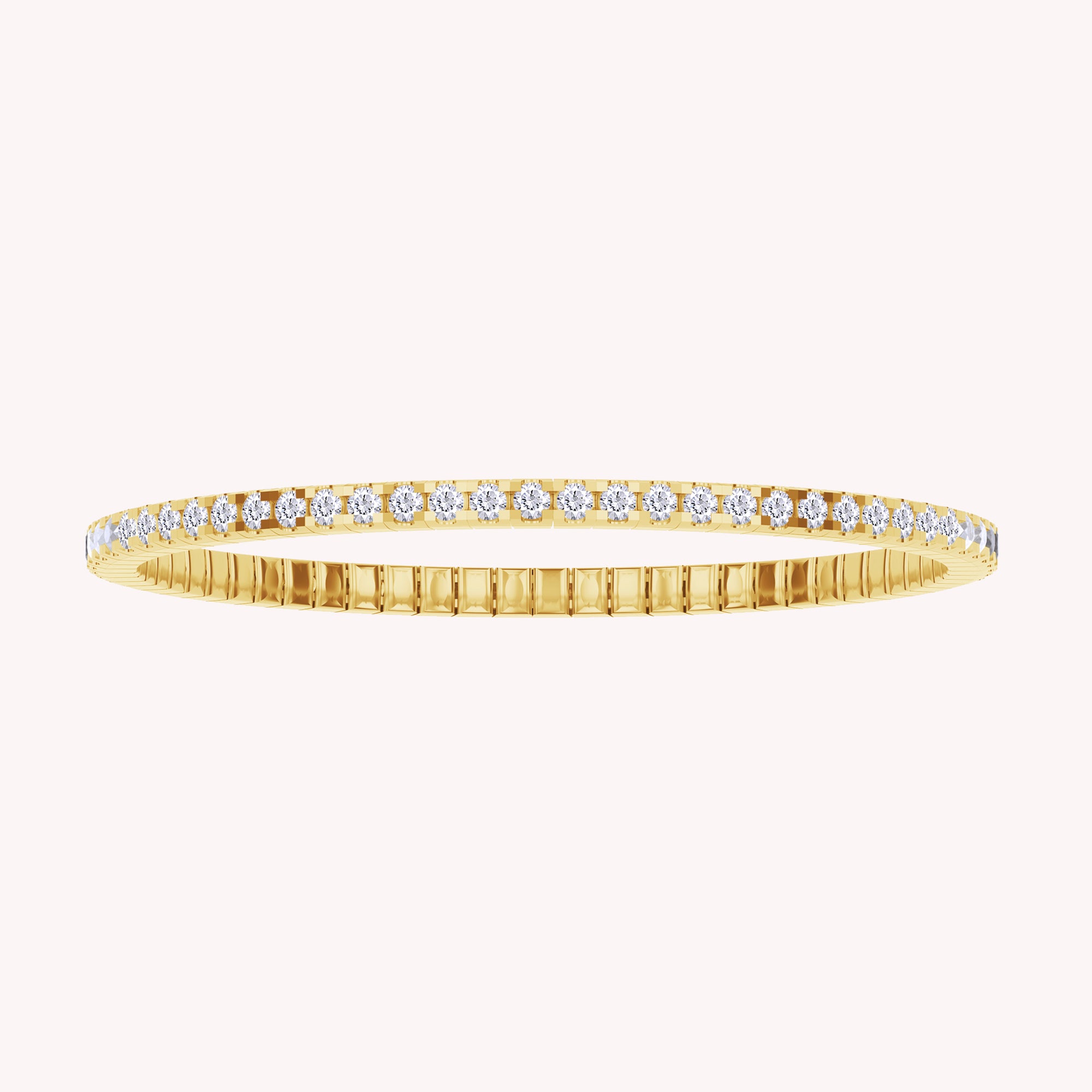 Lab Created Moissanite Stretchable Tennis Bracelet