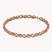 Infinity Style Lab Grown Diamond Bracelet 7.25 Inch