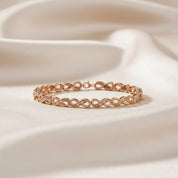 Infinity Style Lab Grown Diamond Bracelet 7.25 Inch