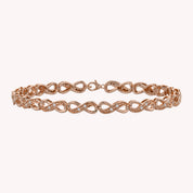 Infinity Style Lab Grown Diamond Bracelet 7.25 Inch