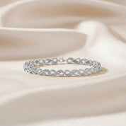 Infinity Style Lab Grown Diamond Bracelet 7.25 Inch