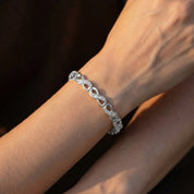Infinity Style Lab Grown Diamond Bracelet 7.25 Inch