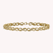 Infinity Style Lab Grown Diamond Bracelet 7.25 Inch