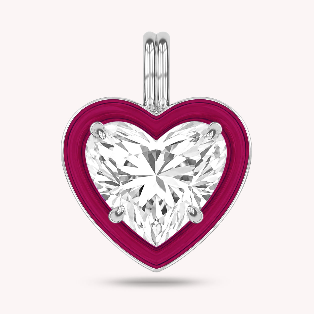 Solitaire Pendant Multi Shape Lab Created Moissanite Diamond