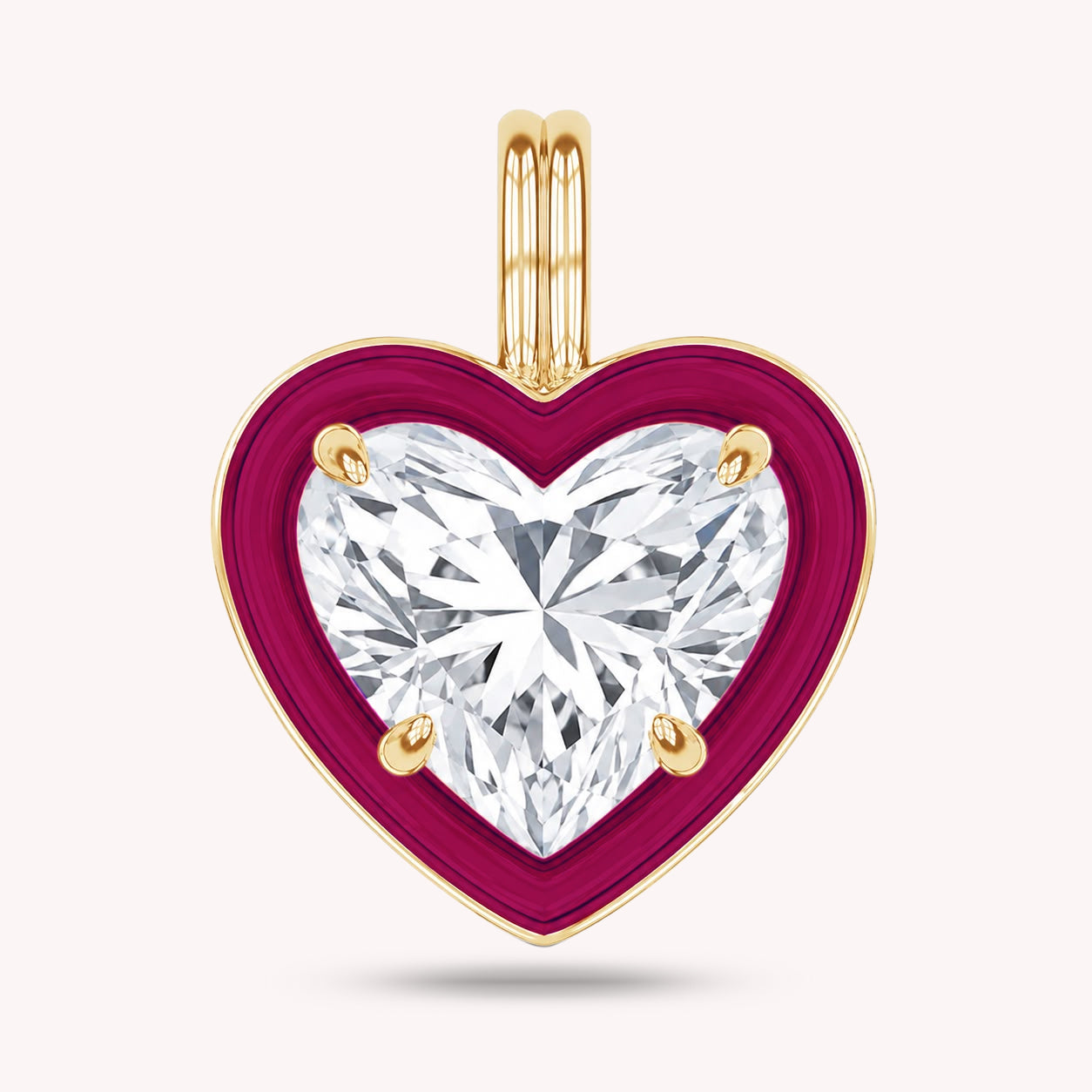 Solitaire Pendant Multi Shape Lab Created Moissanite Diamond