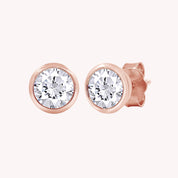 5MM Solitaire Lab Grown Diamond Stud Earrings