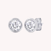 5MM Solitaire Lab Grown Diamond Stud Earrings