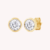 5MM Solitaire Lab Grown Diamond Stud Earrings