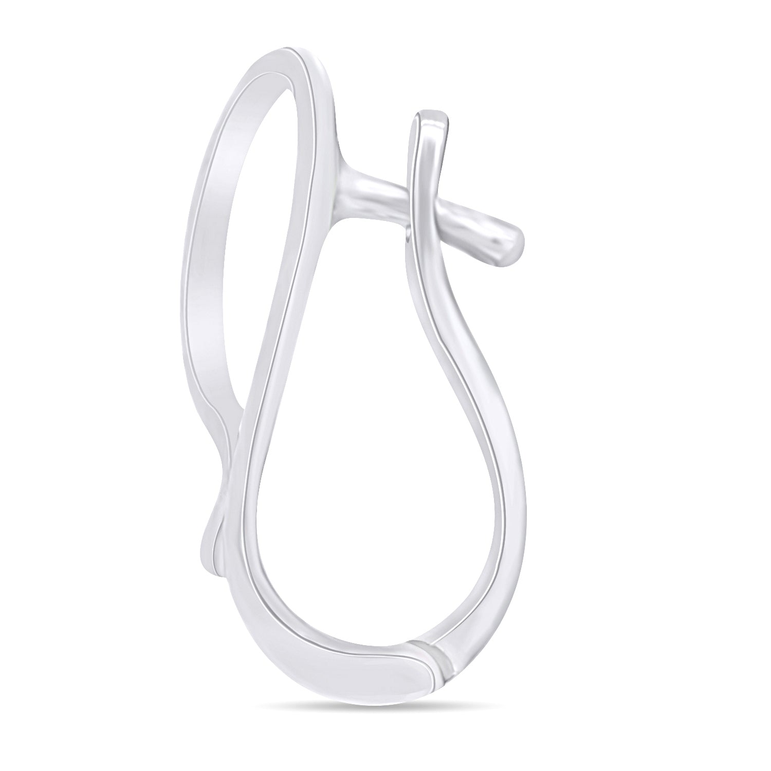 Interchangeable Pendant Hanger Slide Pearl Enhancer Fits 7mm In 14k Gold Plated 925 Sterling Silver