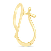 Interchangeable Pendant Hanger Slide Pearl Enhancer Fits 7mm In 14k Gold Plated 925 Sterling Silver