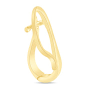 Interchangeable Pendant Hanger Slide Pearl Enhancer Fits 7mm In 14k Gold Plated 925 Sterling Silver