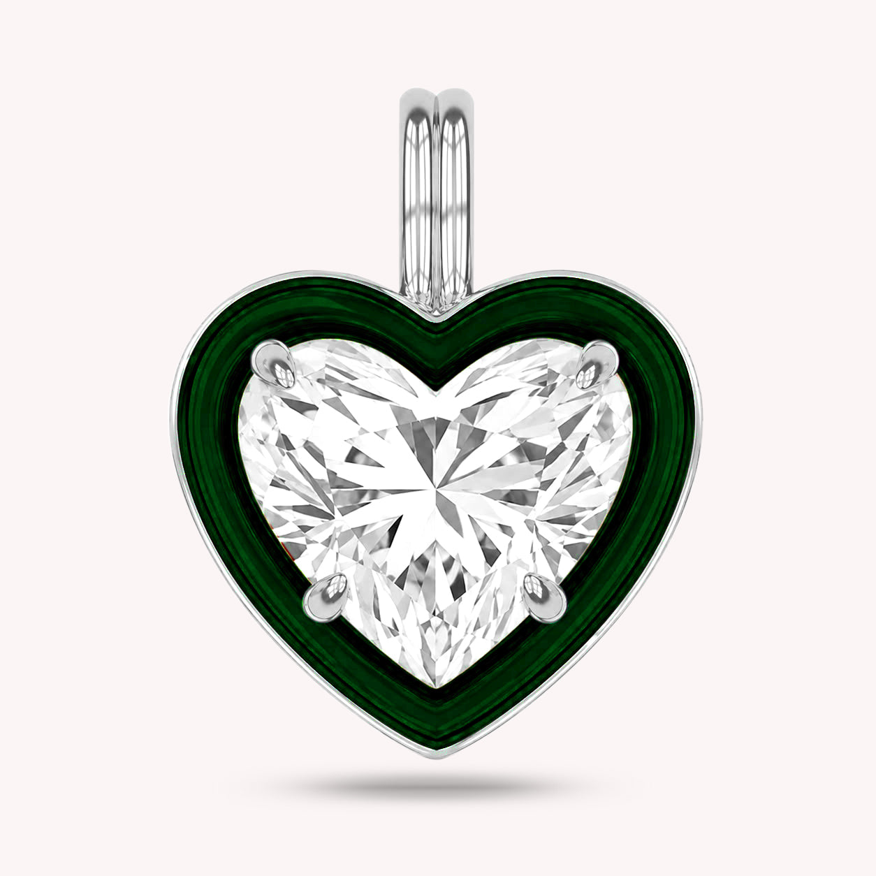 Solitaire Pendant Multi Shape Lab Created Moissanite Diamond