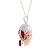 Angel Eye Teardrop Pendant Necklace