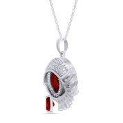 Angel Eye Teardrop Pendant Necklace