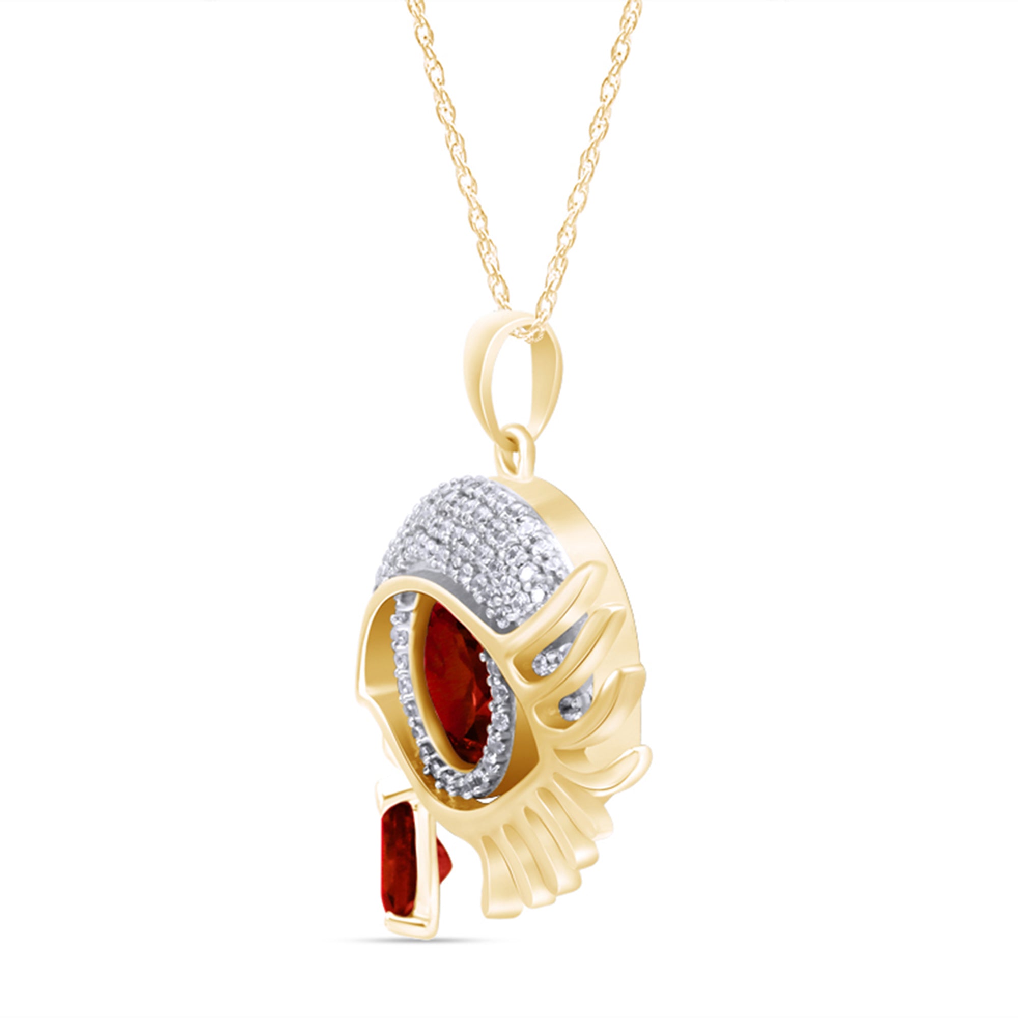 Angel Eye Teardrop Pendant Necklace