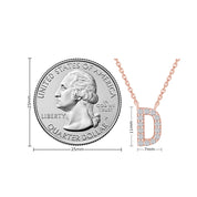 AFFY Moissanite Diamond Alphabet's Letter's Necklaces